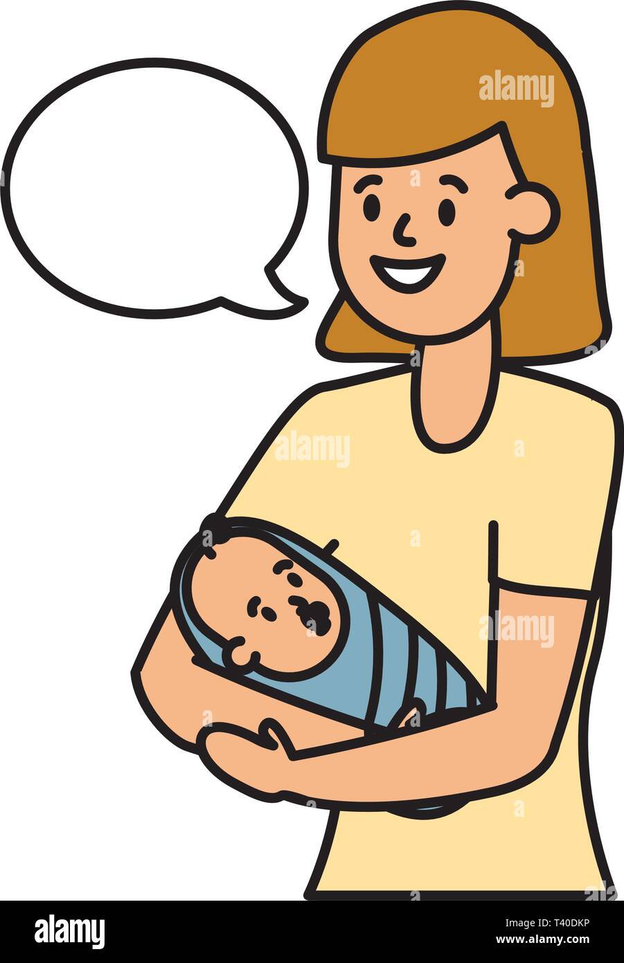 mother carrying a baby Stock Vector Image & Art Alamy