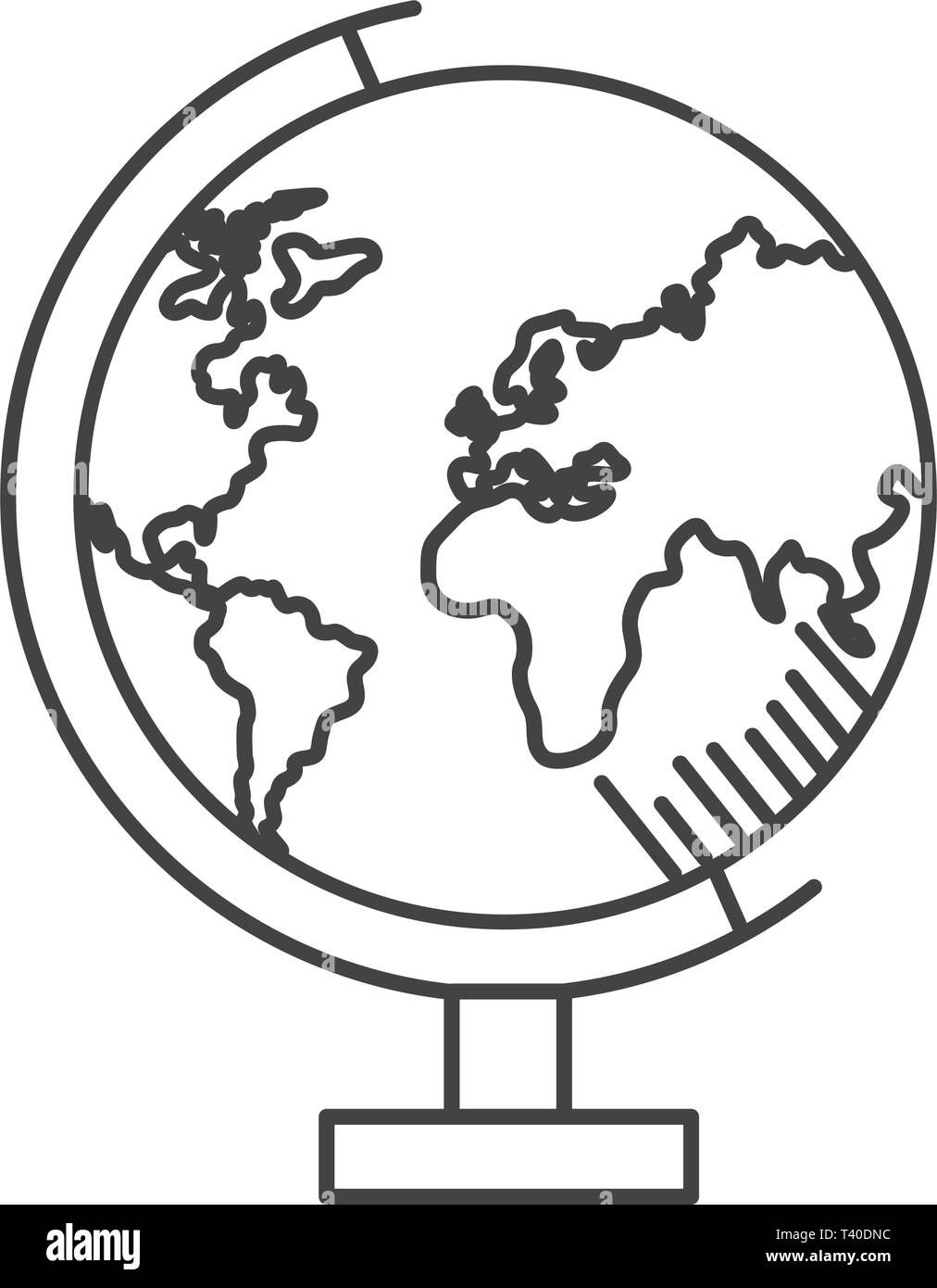 school globe map Stock Vector Image & Art - Alamy