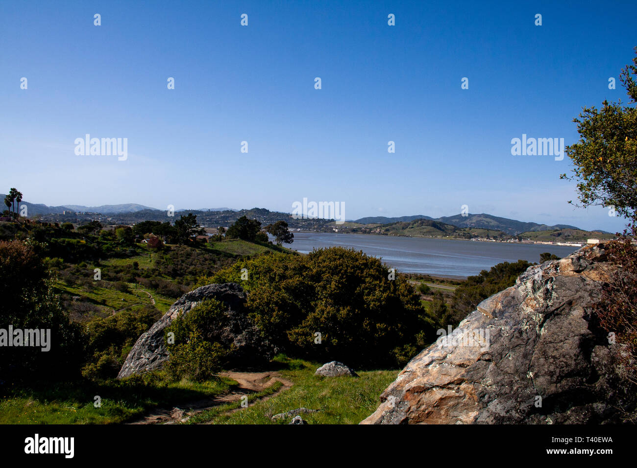 Beautiful landscape of Marin County and Sausalito Stock Photo