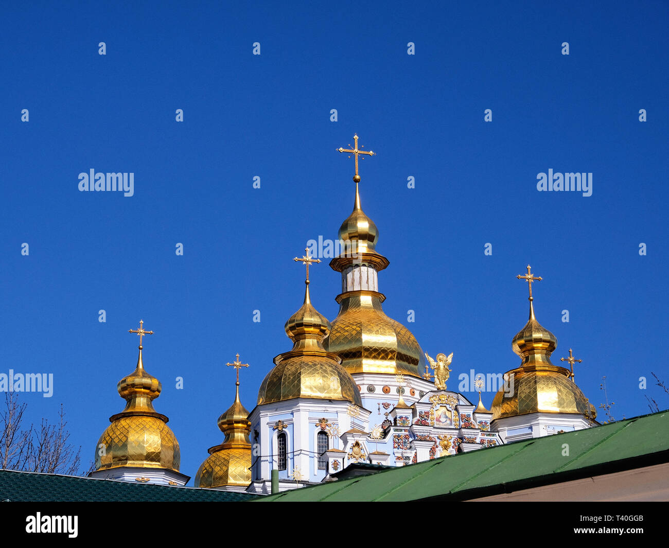 St. Michael's Golden-Domed Monastery Kiev Stock Photo