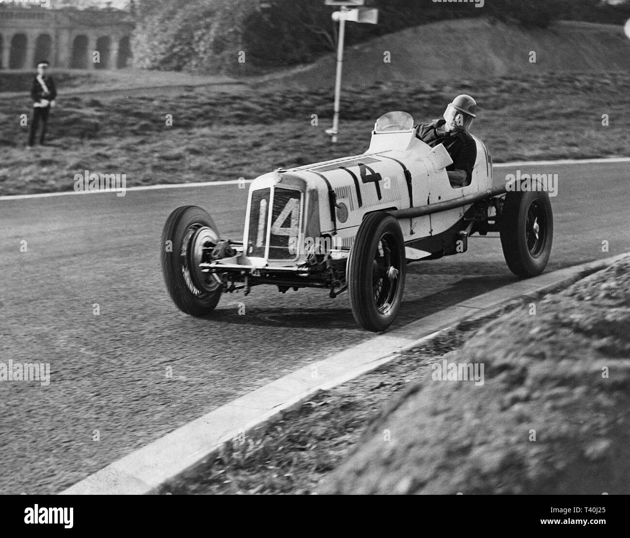 ERA. Arthur Dobson, Coronration Trophy Race. Crystal Palace Road racing circuit. 2 April 1938 Stock Photo