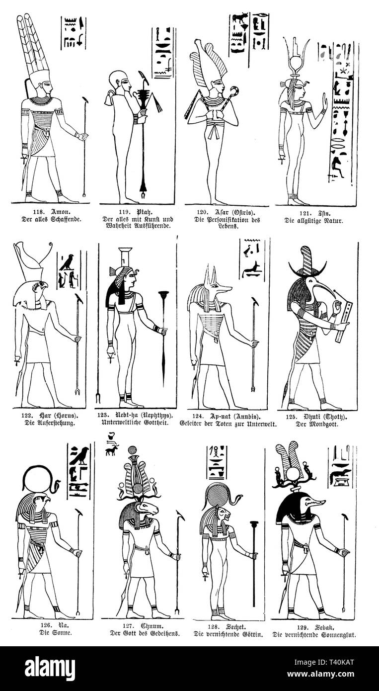 Ancient Egyptian God, Goddess, And Deities In Stick Figure | lupon.gov.ph