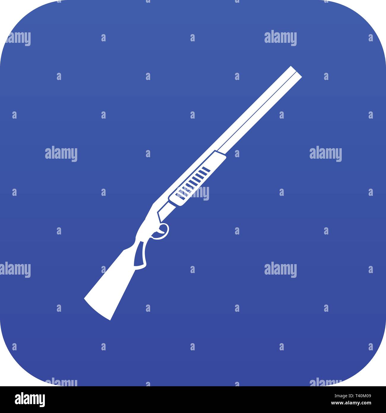 Gun icon digital blue Stock Vector Image & Art - Alamy