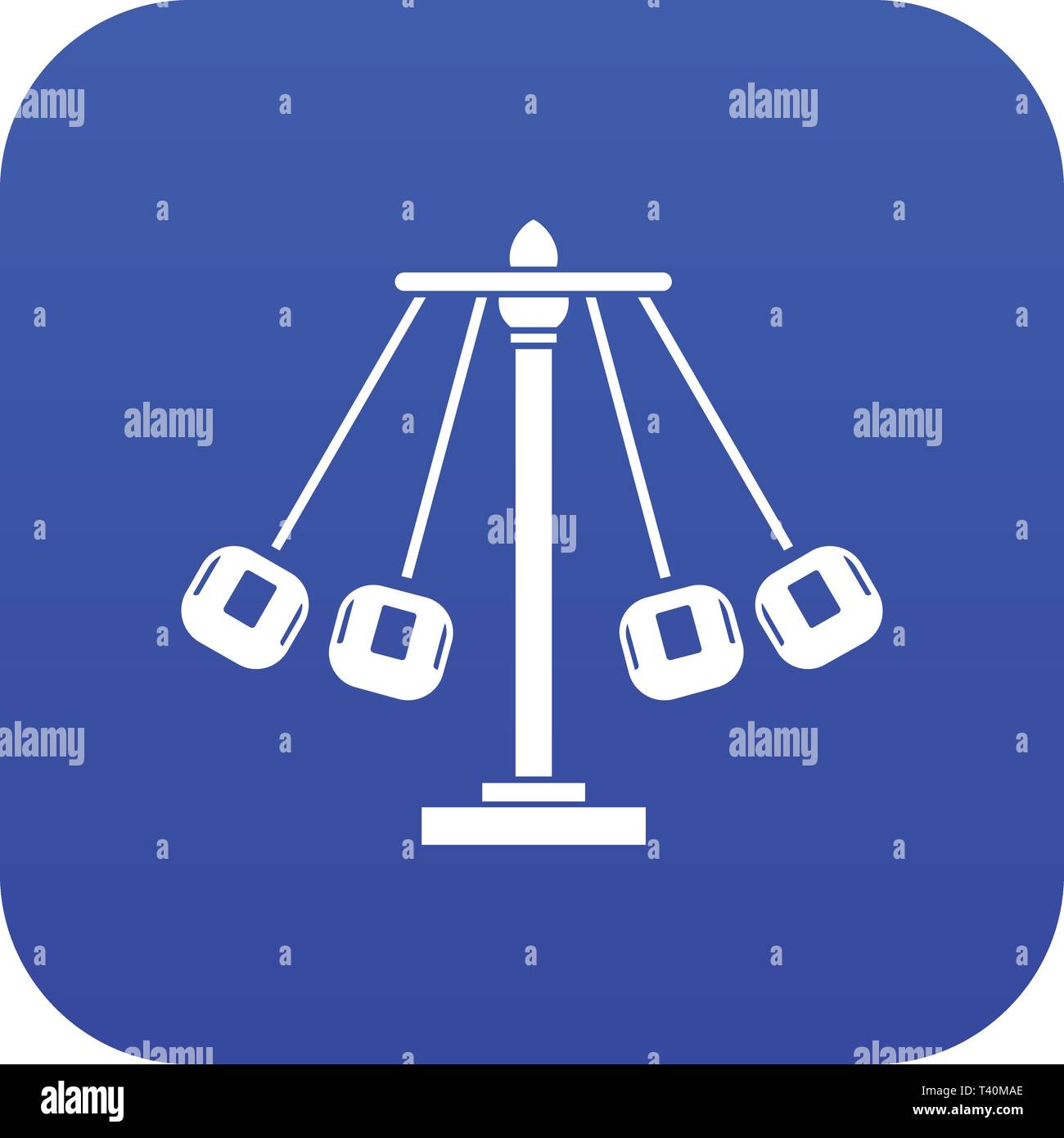 Carnival swing ride icon digital blue Stock Vector Image & Art - Alamy