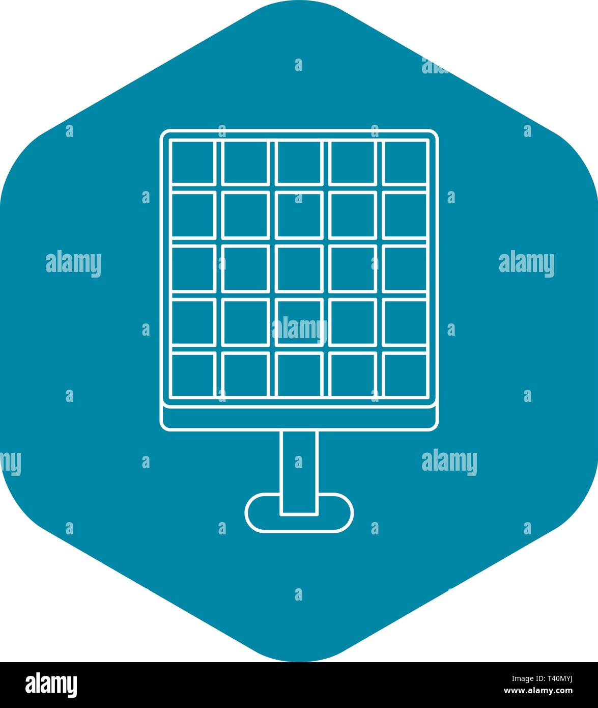 Solar energy concept icon, outline style Stock Vector Image & Art - Alamy