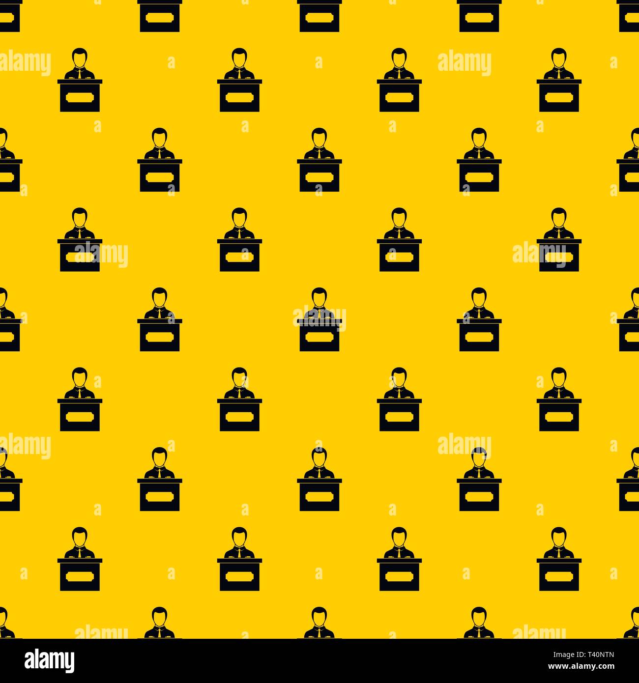 Businessman giving presentation pattern vector Stock Vector