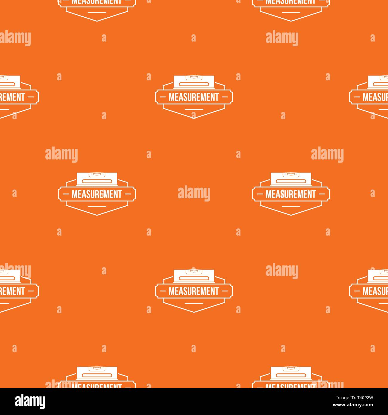 Measurement level pattern vector orange Stock Vector
