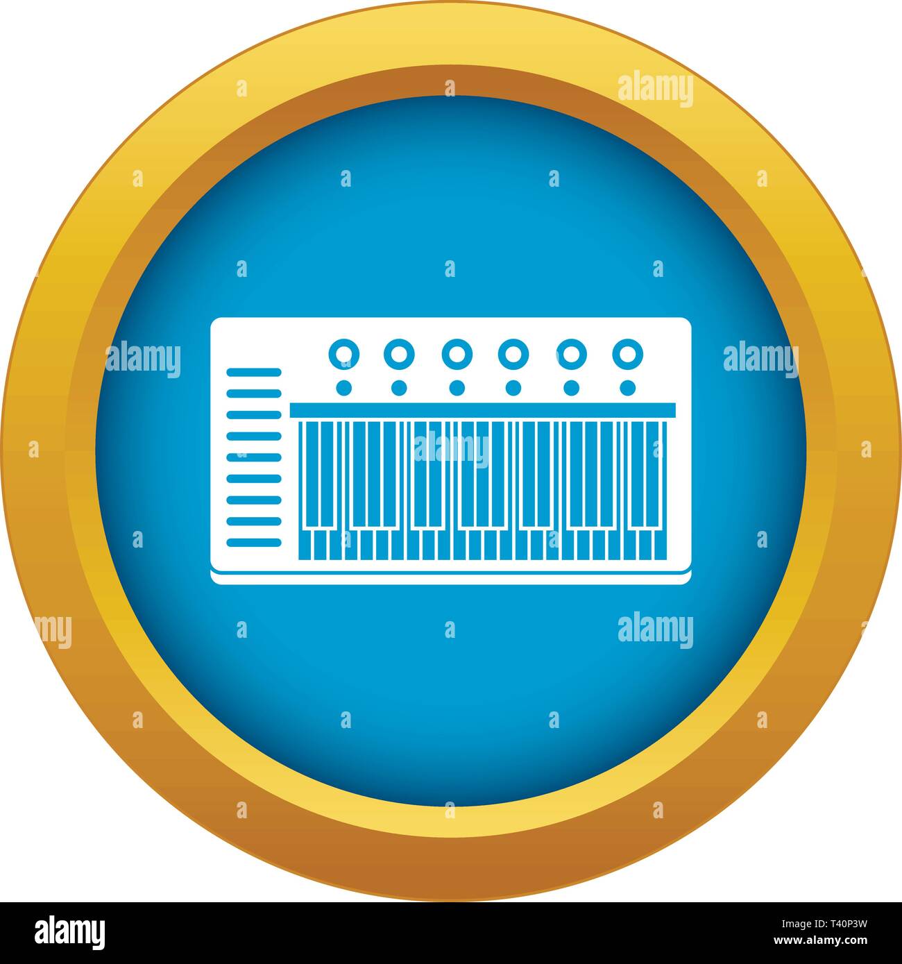 Electronic synth icon blue vector isolated Stock Vector Image & Art Alamy