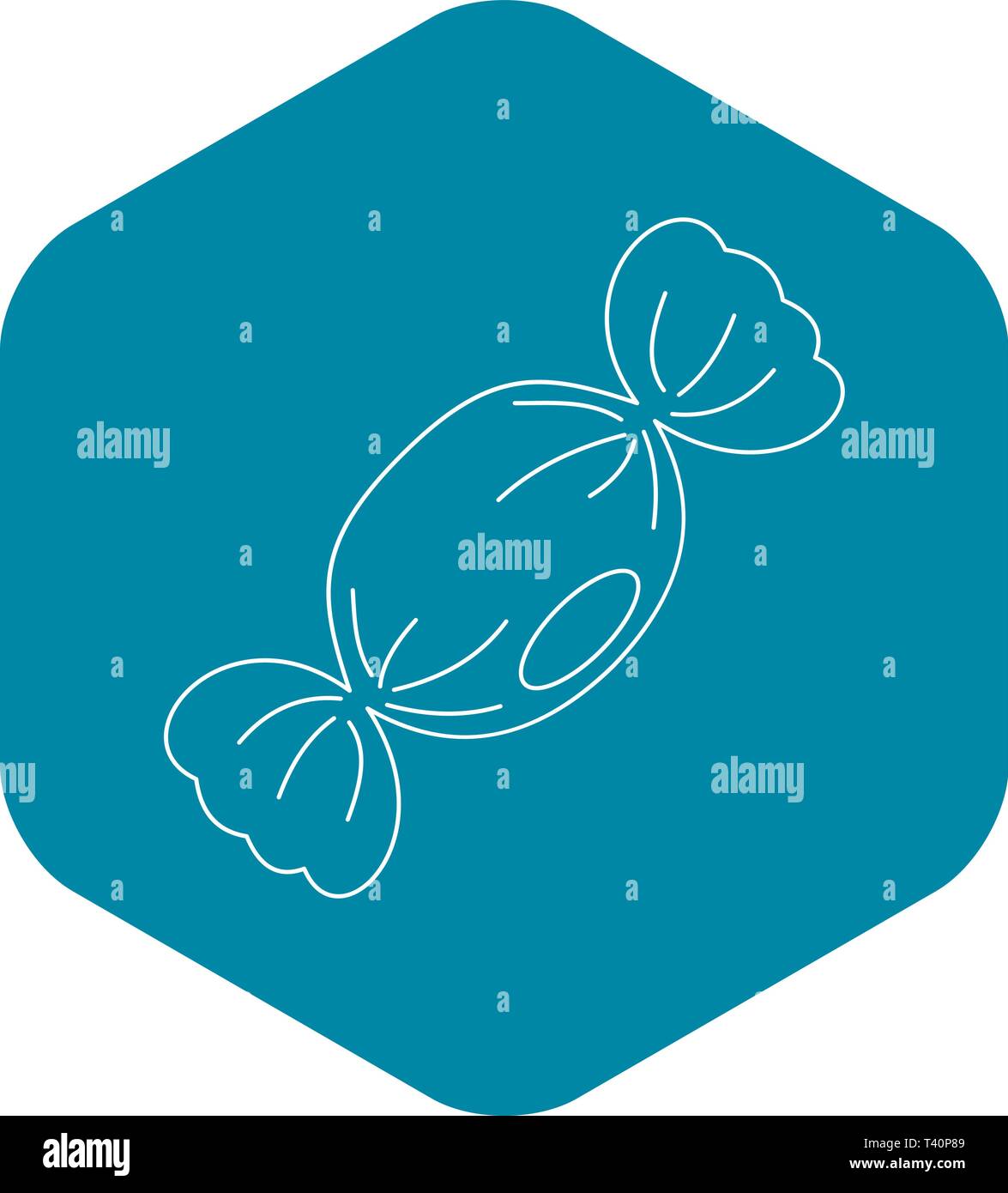 Small candy icon, outline style Stock Vector Image & Art - Alamy