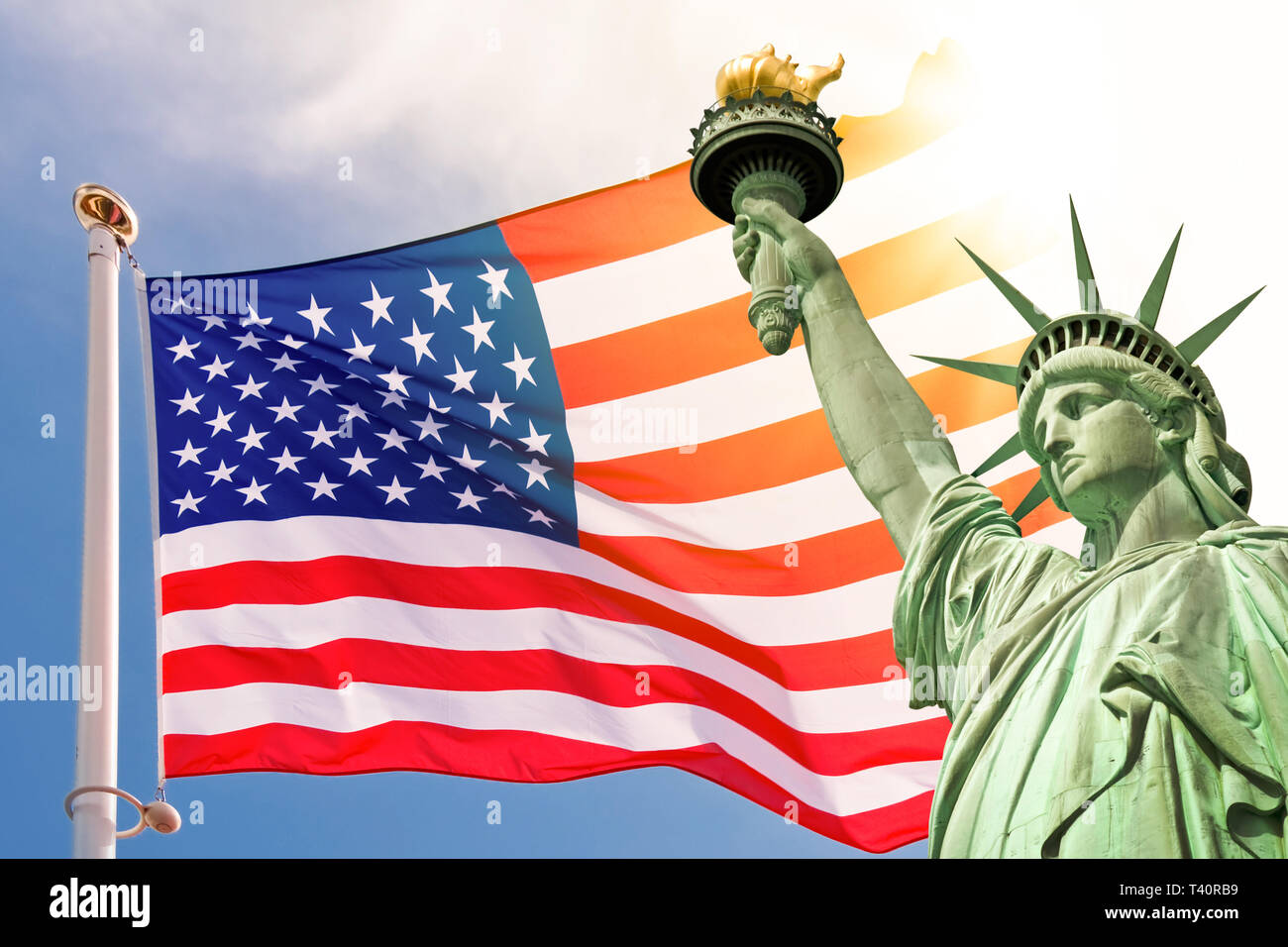 Russia Flag and USA Statue of Liberty Stock Illustration - Illustration of  flafrac14, tourism: 56308524