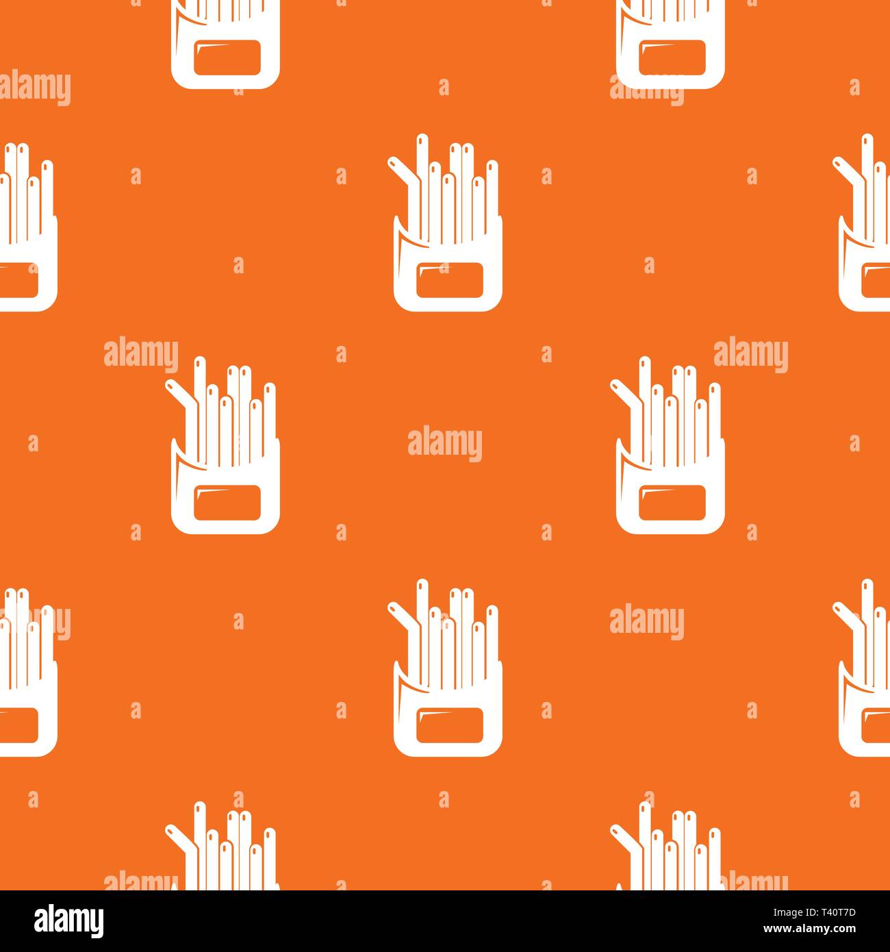 French fries pattern vector orange Stock Vector Image & Art Alamy