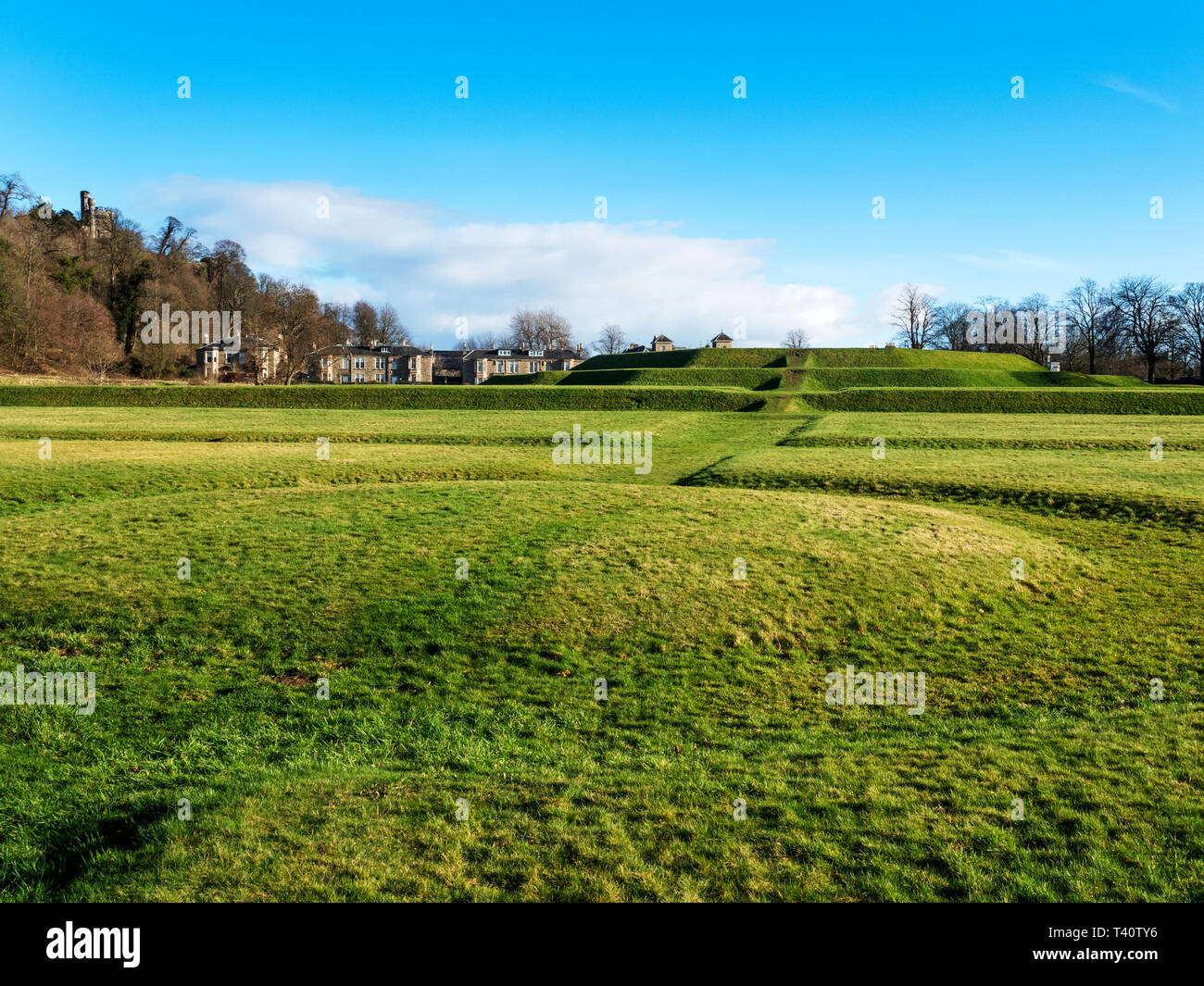 The Kings Knot in the Royal Gardens City of Stirling Scotland Stock Photo Alamy