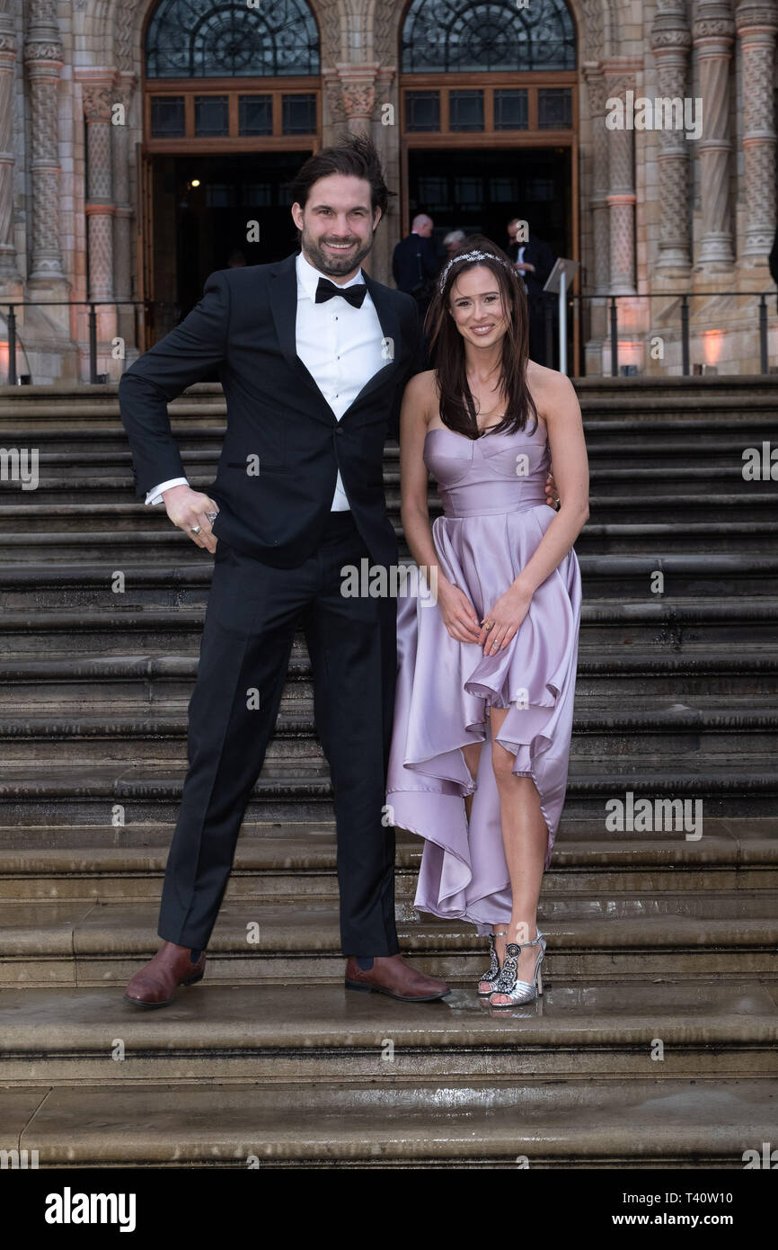 Jamie Jewitt and Camilla Thurlow attends The global premiere of Netflix’s OUR PLANET on Friday 5 April 2019 at The Natural History Museum, London. . Picture by Julie Edwards. Stock Photo