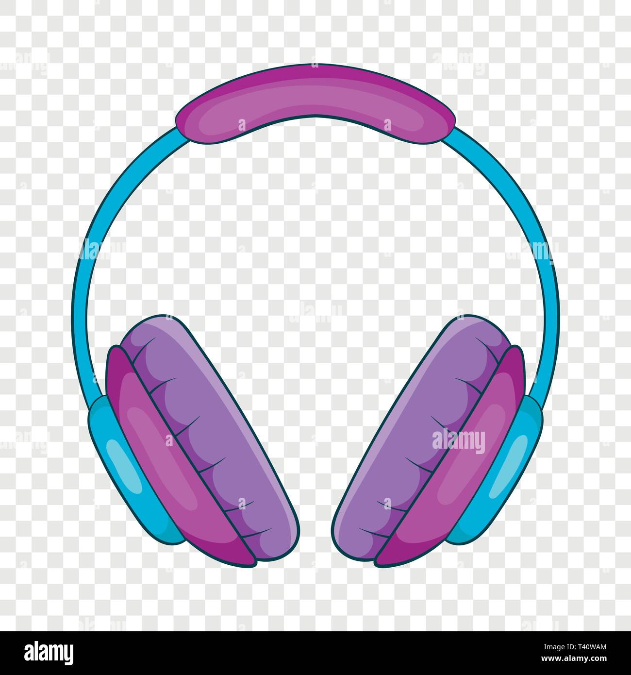 Headphone Icon Cartoon Style Stock Vector Image Art Alamy