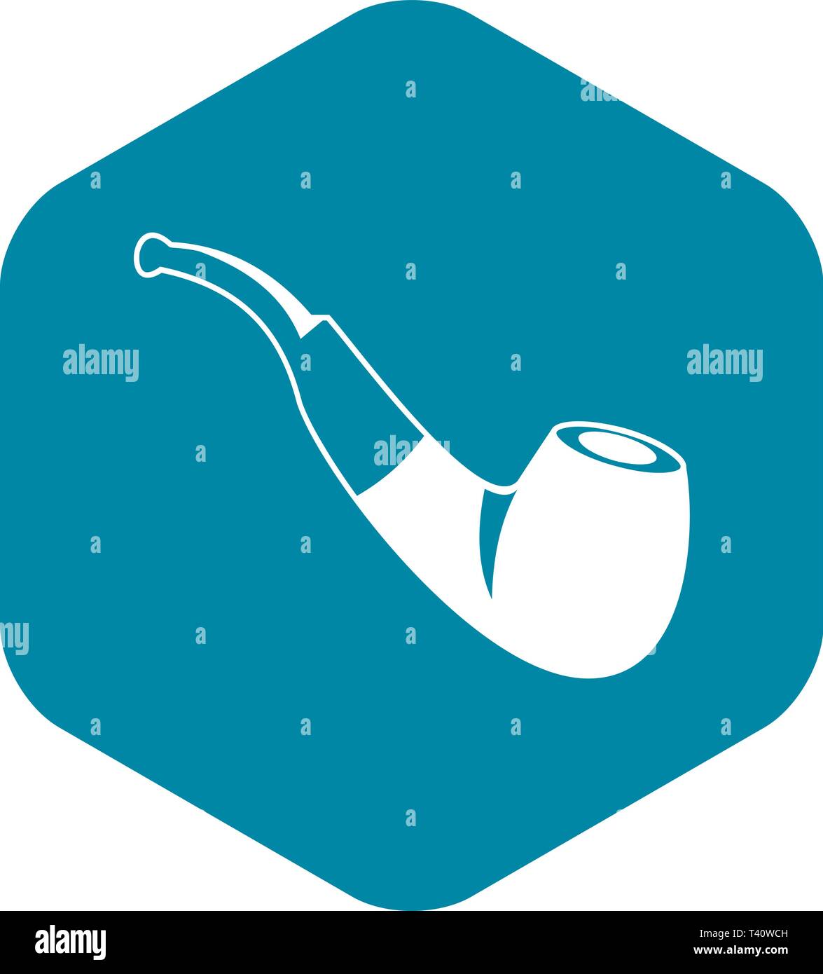 Smoking pipe icon, simple style Stock Vector Image & Art - Alamy