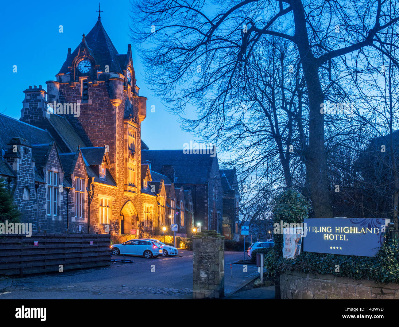Spittal Scotland The Stirling Highland Hotel former New High School Spittal Street City ...