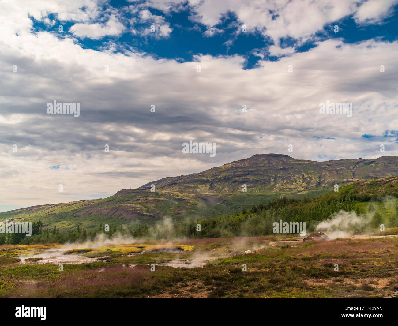 Mystical Icelandic landscape Stock Photo