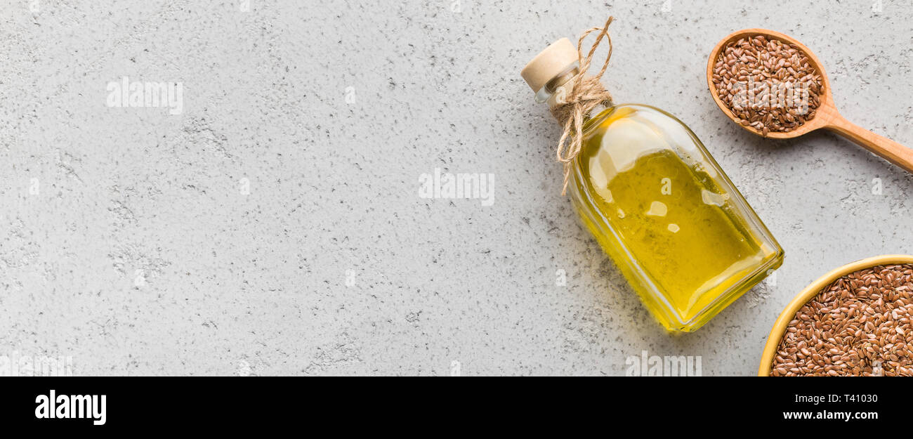 Pure cold pressed oils concept Stock Photo