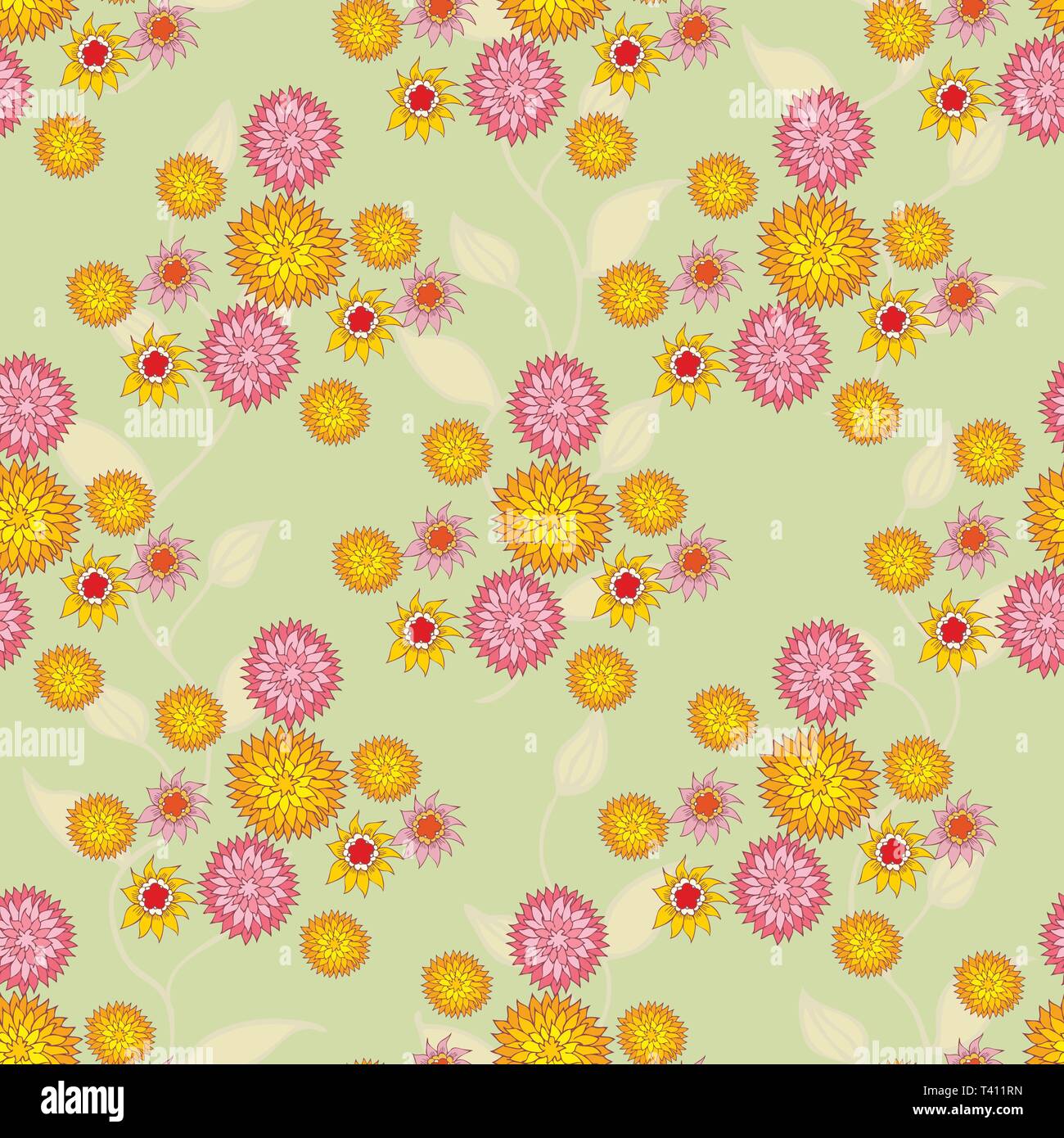 Seamless abstract hand-drawn pattern Stock Vector