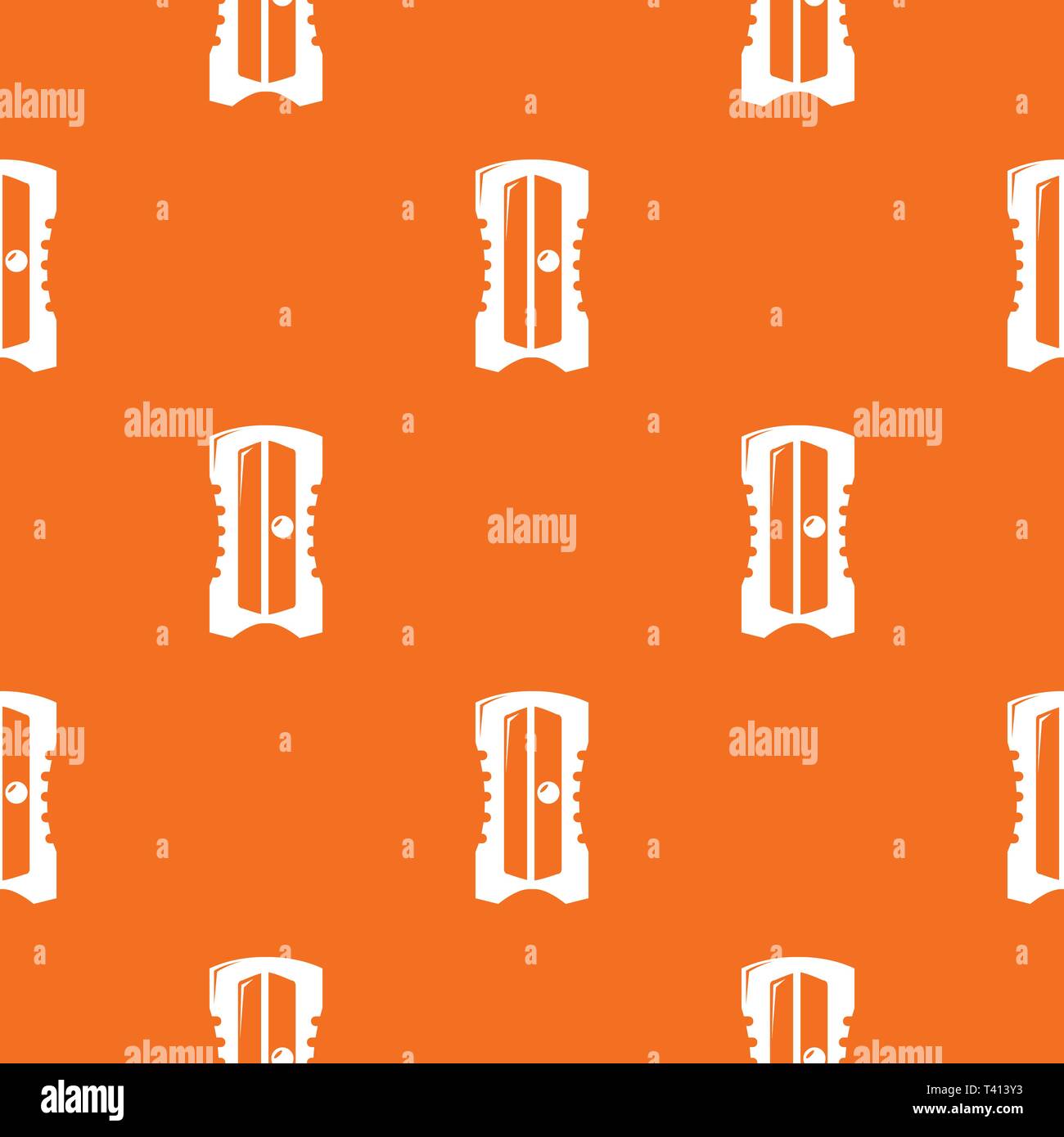 Sharpener pattern vector orange Stock Vector
