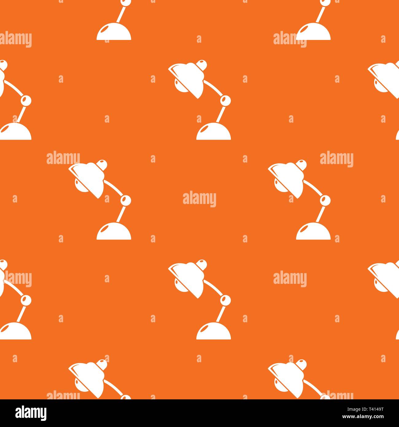 Table lamp pattern vector orange Stock Vector