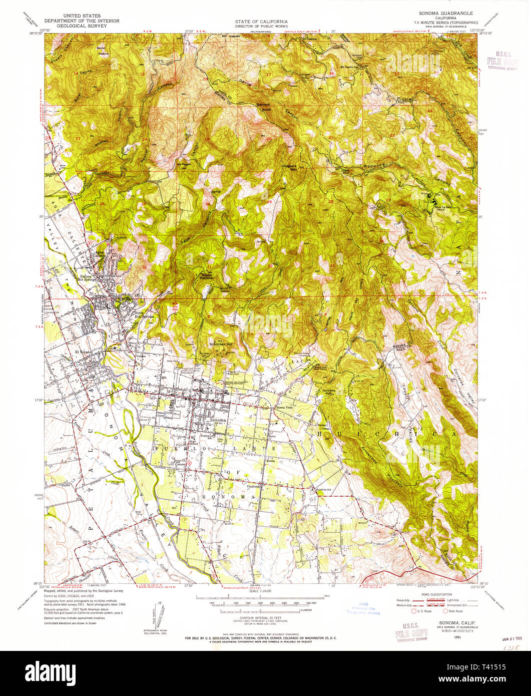 Map of sonoma hi-res stock photography and images - Alamy