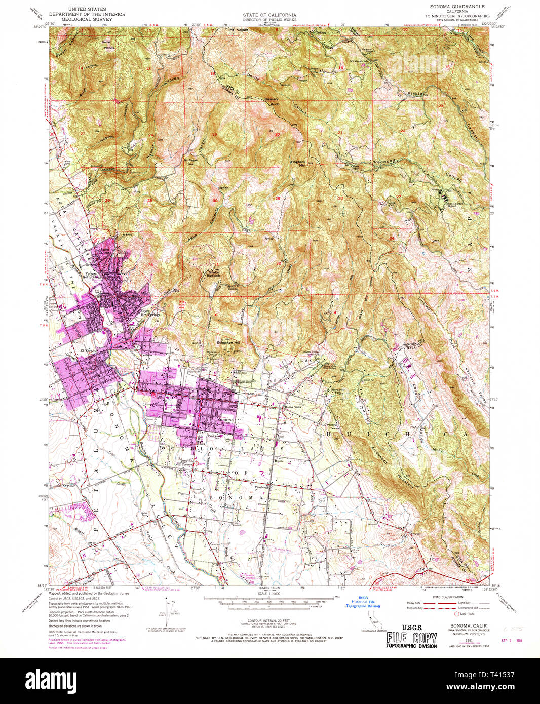 Sonoma map hi-res stock photography and images - Alamy