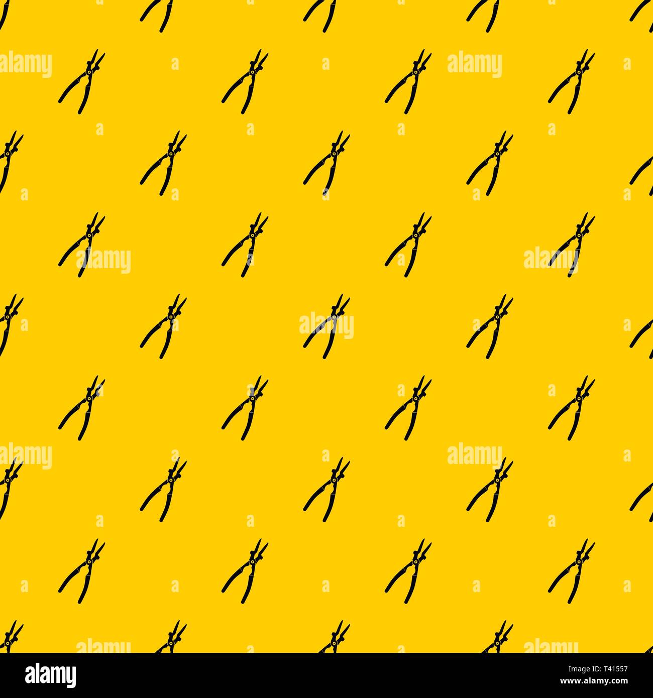 Metal welder pliers pattern vector Stock Vector