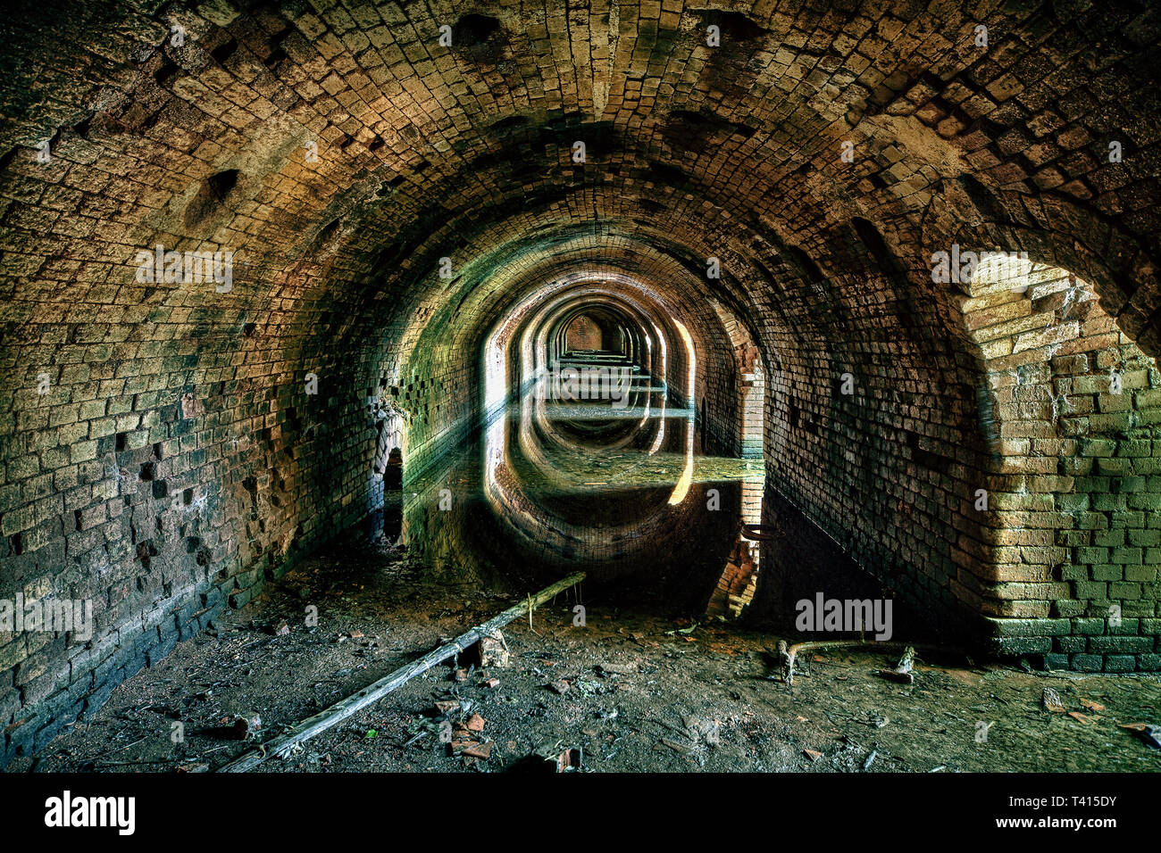 Lost places - underground catacombs Stock Photo