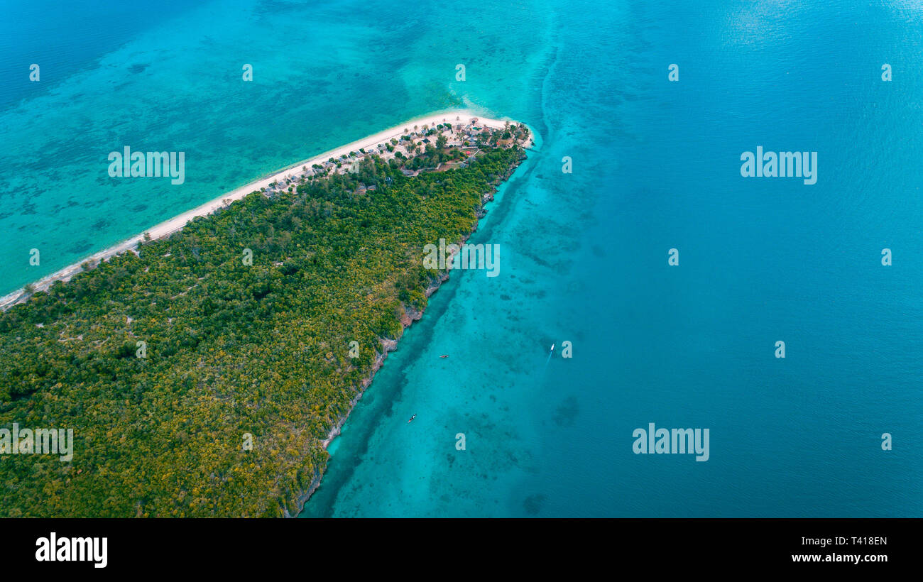 aerial view of the bawe island, Zanzibar Stock Photo - Alamy