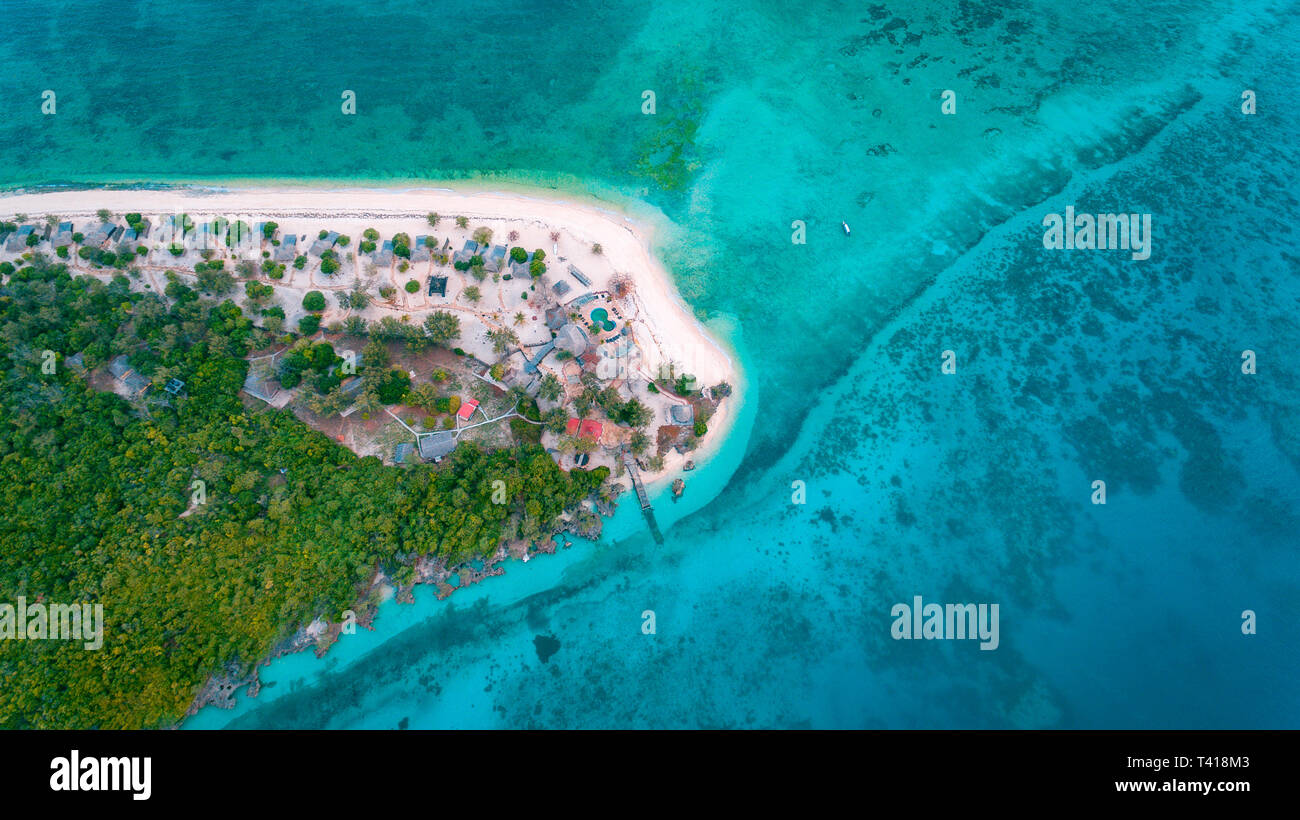 aerial view of the bawe island, Zanzibar Stock Photo - Alamy