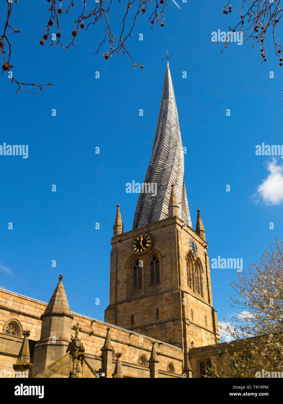 Church of St Mary and All Saints, Chesterfield UK Stock Photo
