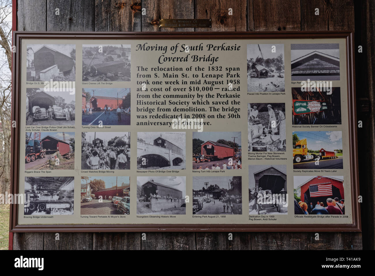 Perkasie, PA April 7, 2019 This sign describes the moving of South