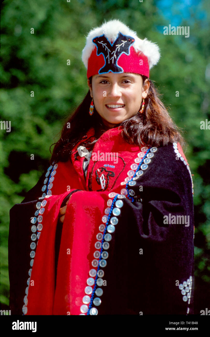 Tlingit native american indian indigenous peoples hires stock