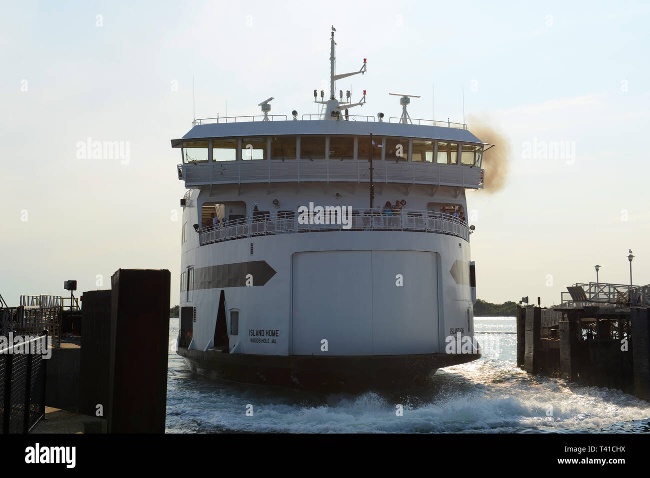 Martha's Vineyard Ferry Island Home at port of Woods Hole in Falmouth