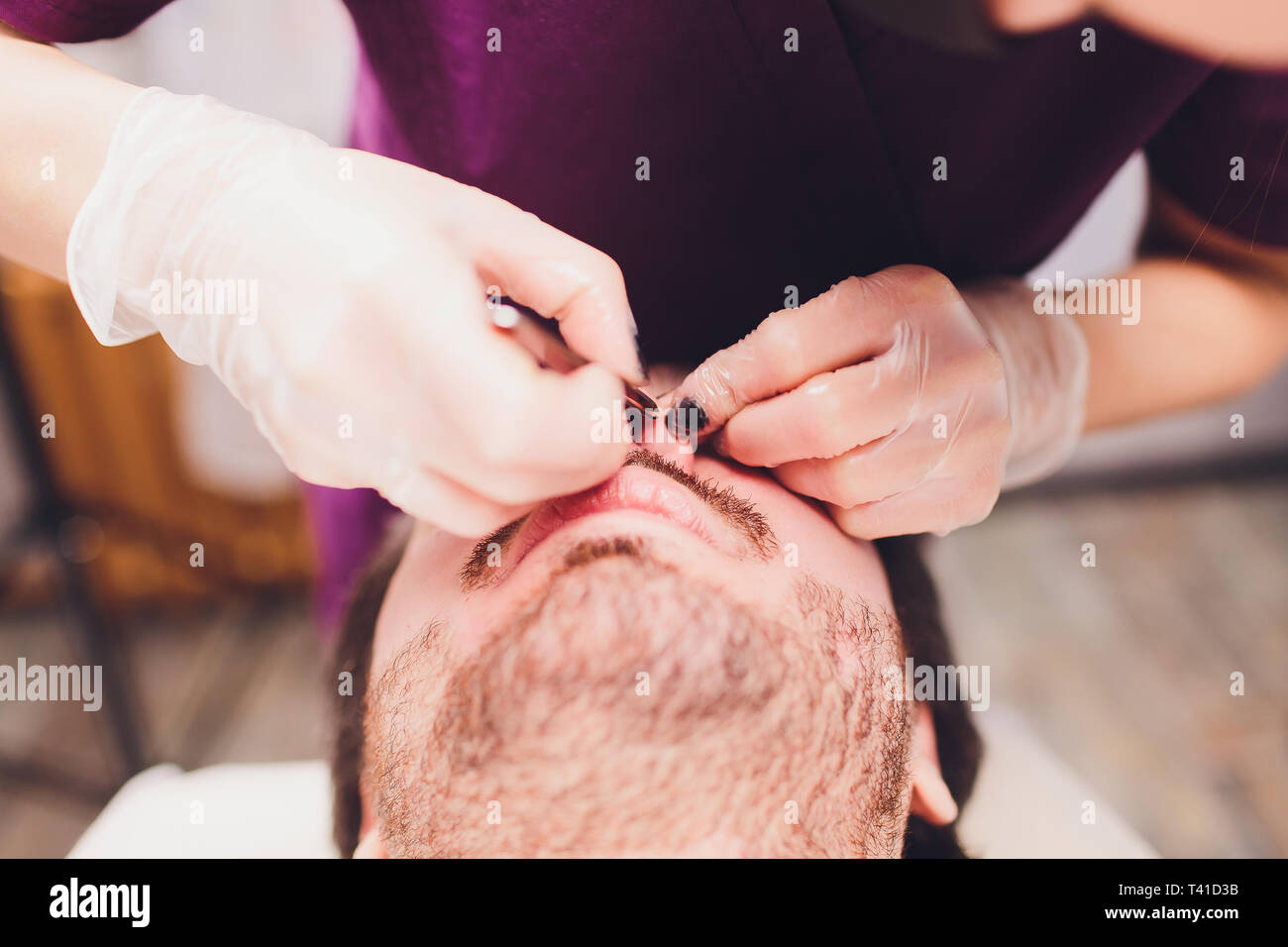 Hair Removal Man S Face Sugaring Epilationsy Ellow Color In