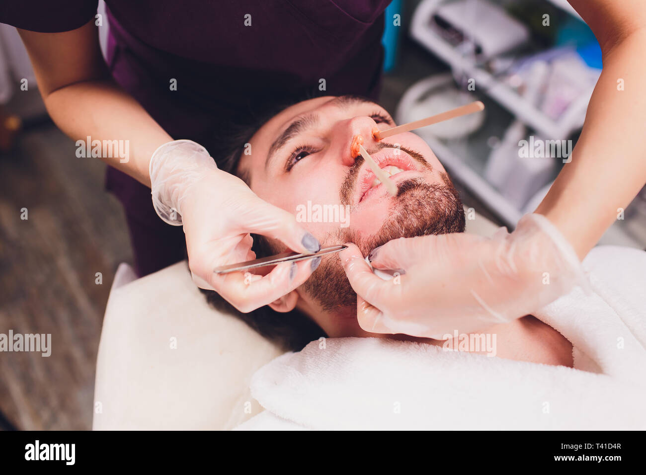 Hair Removal Man S Face Sugaring Epilationsy Ellow Color In
