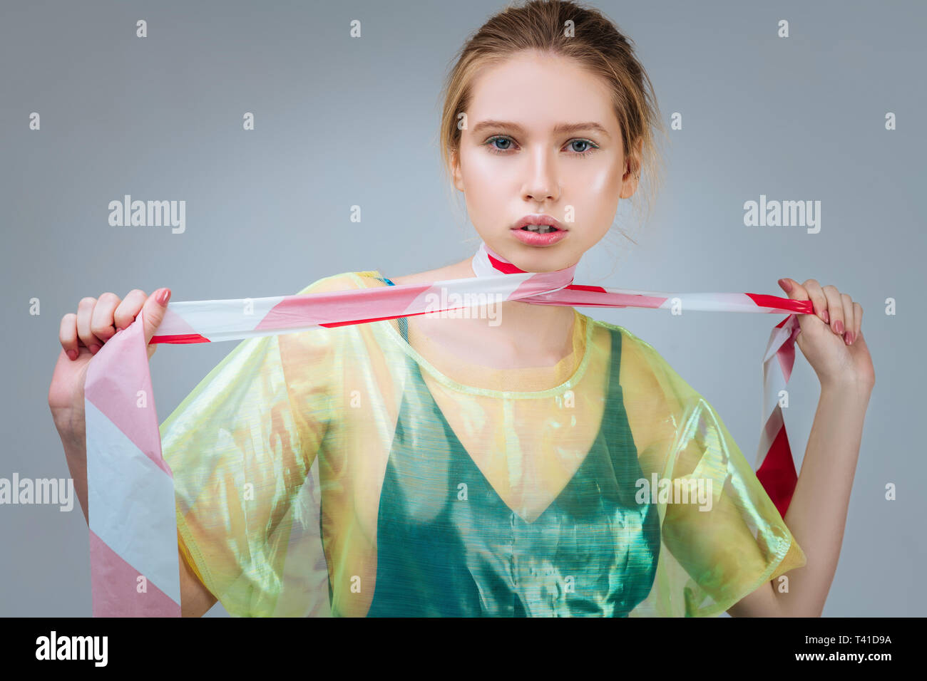 Amazing appearance. Blueeyed professional model with amazing appearance posing for social
