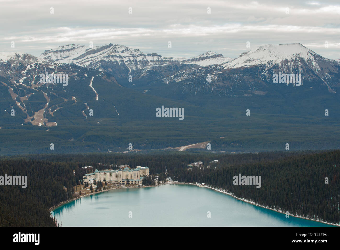 Fairmont Chateau Hotel at Lake Louise in Banff National Park, Canada ...