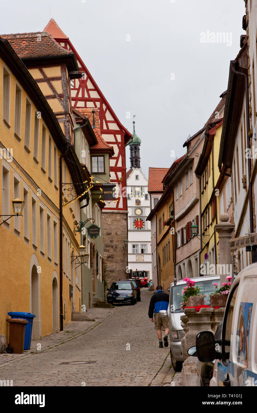 Houses in Rothenburg ob der Tauber Stock Photo - Alamy