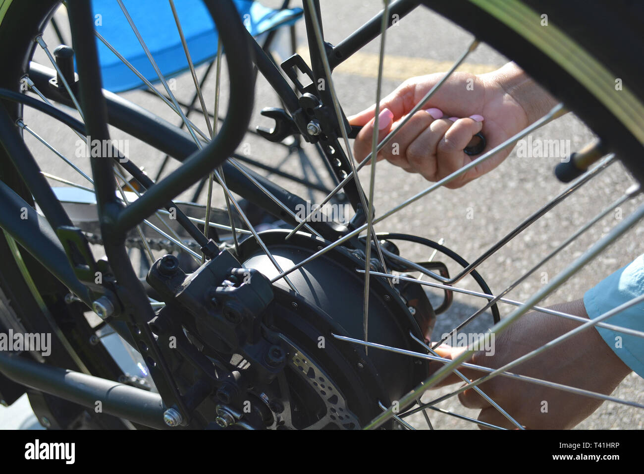 electric back wheel bike
