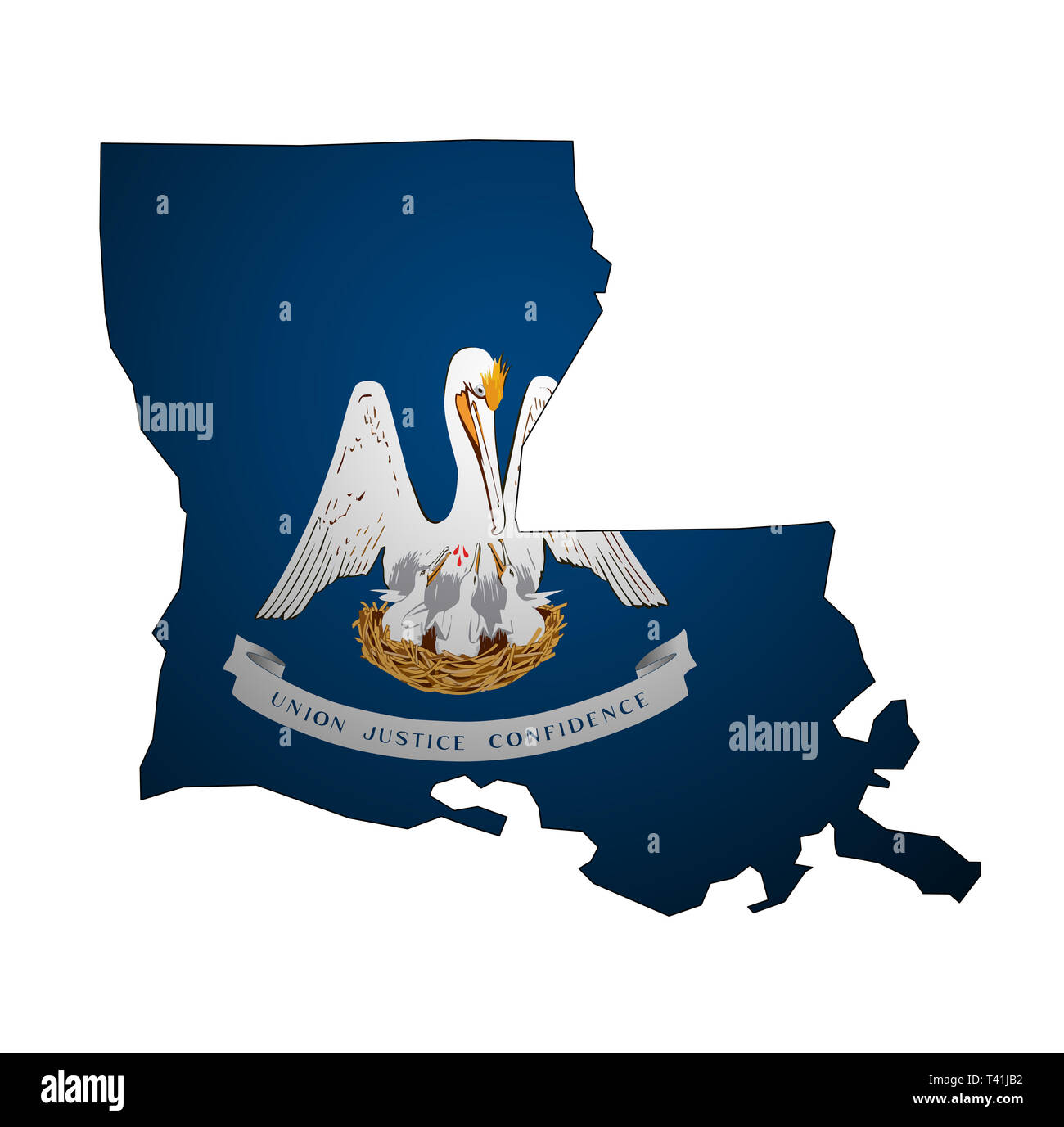 Louisiana state flag hi-res stock photography and images - Alamy