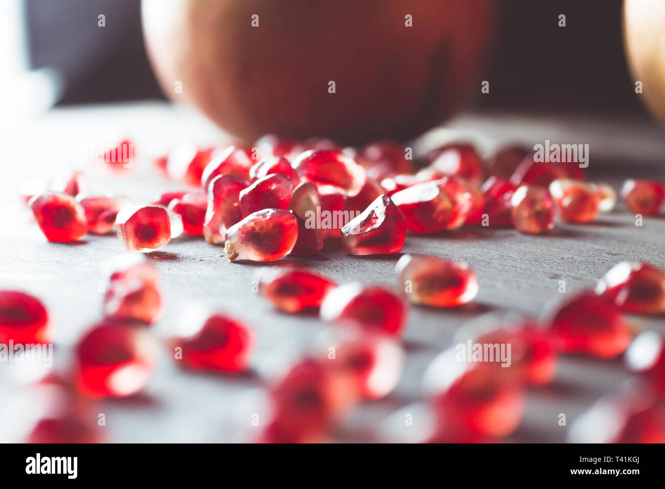 winter fruit still lifes with dark backgrounds for advertising Stock Photo