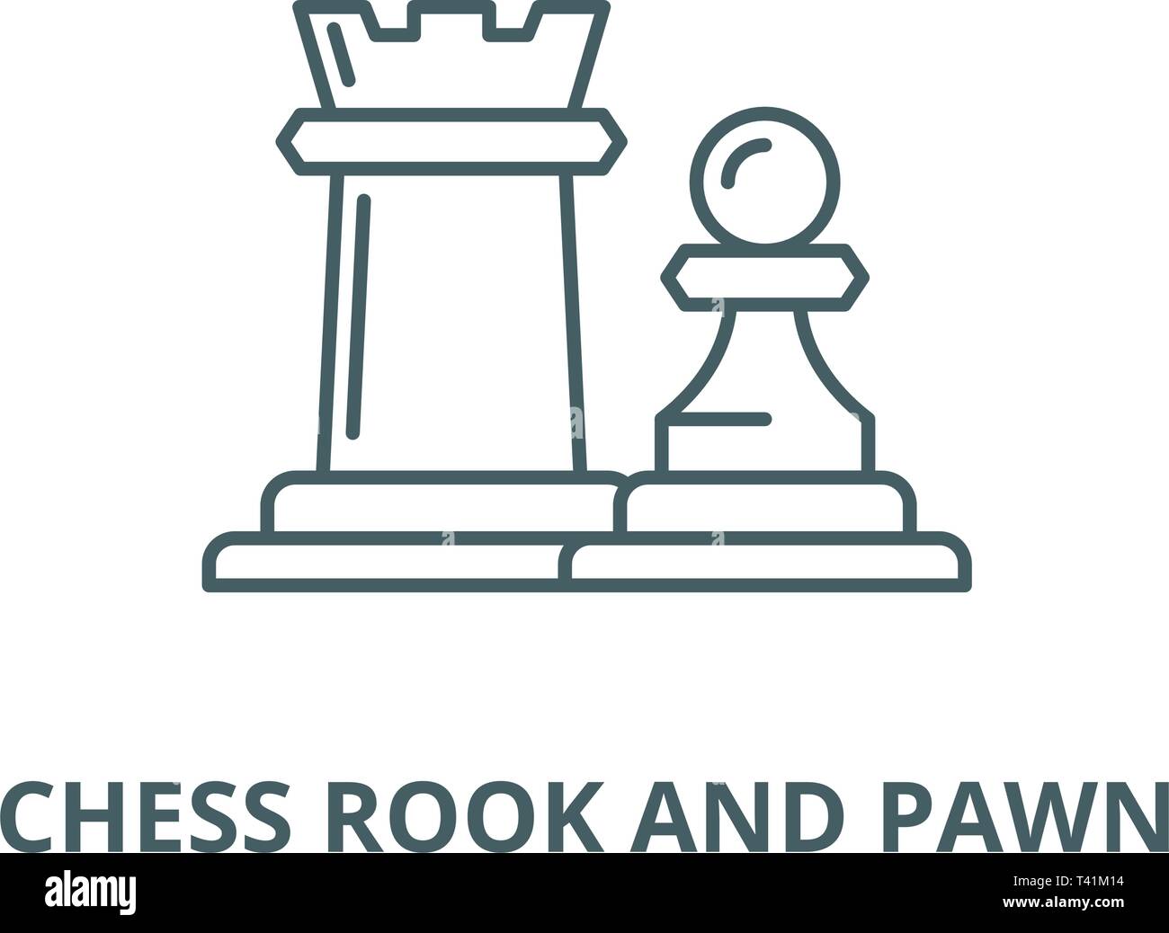 Premium Vector  Rook chess icon vector illustration