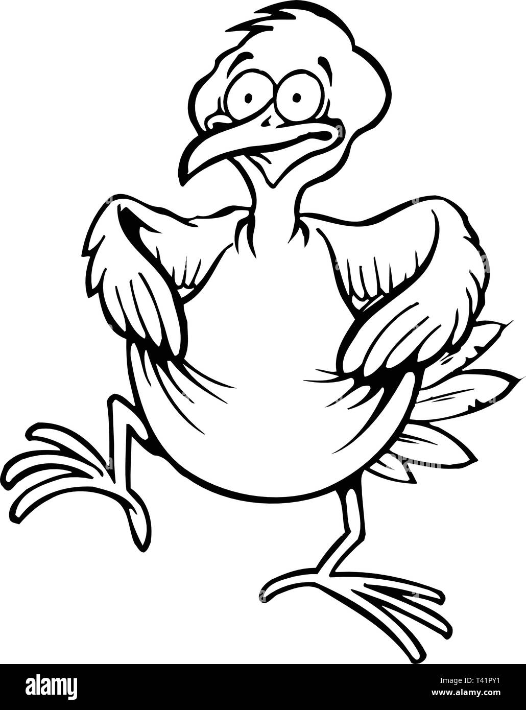 Chicken cartoon Black and White Stock Photos & Images - Alamy Chicken cartoon Black and White Stock Photos & Images - Alamy