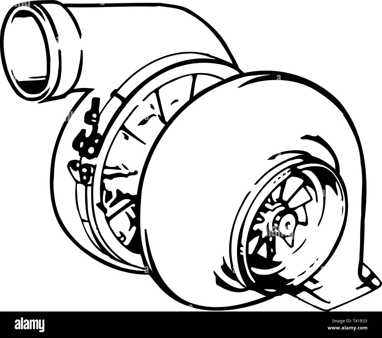 turbocharger vector art