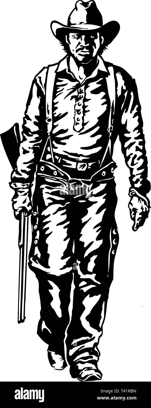 Man And Rifle Svg Rifle illustration hi-res stock photography and images - Alamy