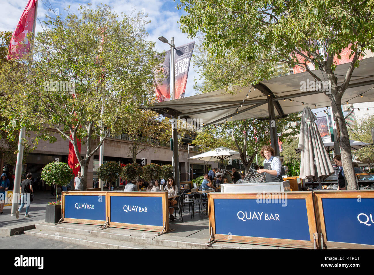 Quay bar at Circular Quay in Sydney popular with office workers for