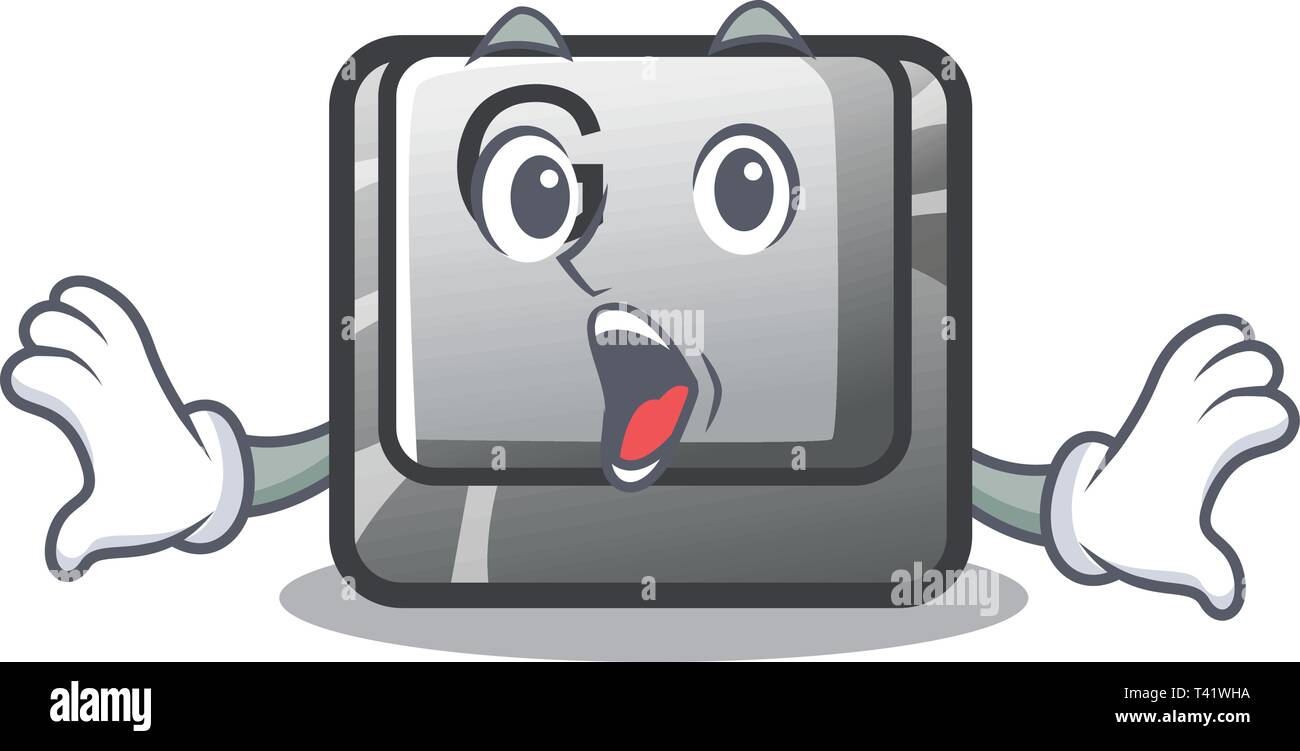 Surprised button G in the character shape Stock Vector Image & Art Alamy