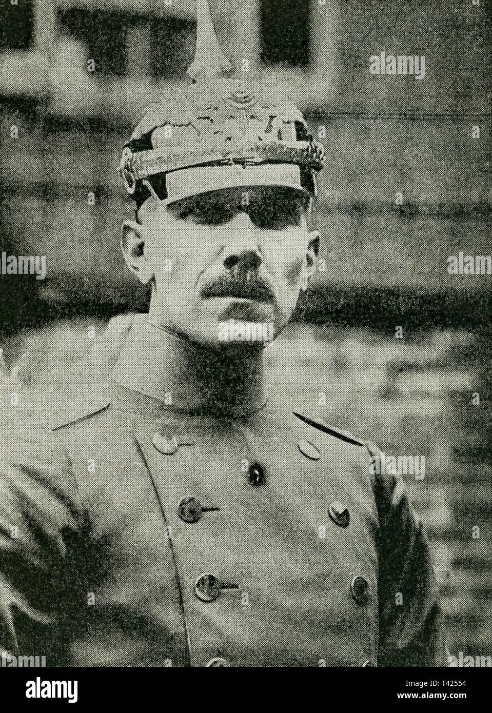The caption on this photo that dates to 1922 reads: Captain Franz von Papane, Ex-German Military attache. Von Papen was a German conservative politician, diplomat, nobleman, and General Staff officer. He served as Chancellor of Germany in 1932 and as Vice-Chancellor under Adolf Hitler in 1933–34 Stock Photo